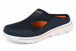 Hausschuhe Damen Herren Clogs Leichte Pantoffeln atmungsaktive Pantoletten Mules rutschfest Gartenschuhe Sabots Outdoor Indoor Gr.36-48 EU 39 EU Blau Orange Angebot bei HelloDeals