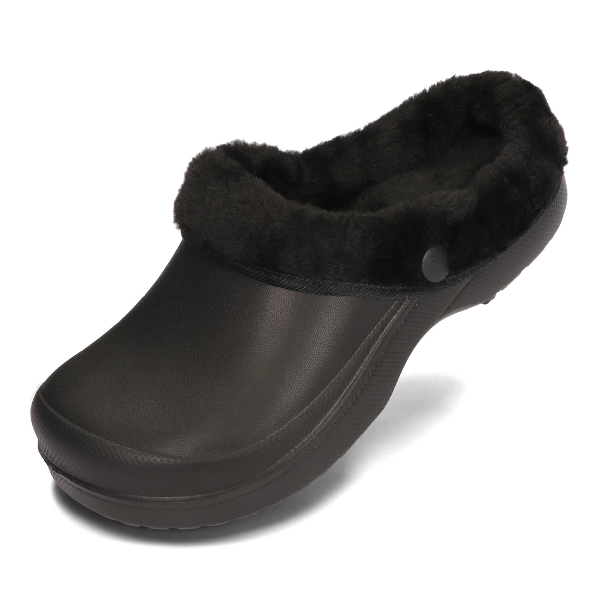PLAME Unisex Eva Clogs Damen Herren Gefüttert Warme Clogs Gartenschuhe 36-46 EU 38 EU Onyx Angebot bei HelloDeals