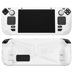 playvital Schutzhülle für Steam Deck LCD,Case Schutzhülle Anti-Rutsche Hülle aus weichem Gummi mit rücktasten-/Stick-Kappen für Steam Deck(Armor Series Schwarz) Armor Series Weiß Angebot bei HelloDeals