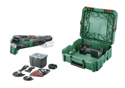Bosch Multifunktionswerkzeug AdvancedMulti 18 (ohne Akku, 18-Volt-System, Universal-Zubehör-Set, in SystemBox | Größe S) - Amazon Edition AdvancedMulti | 18V Premium Set | Ohne Akku | im Koffer Angebot bei HelloDeals