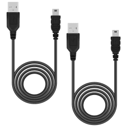 Mcbazel PS3 Ladekabel 2Pcs 1M Mini USB Kabel für PS3/PS3 Slim/DualShock 3 Controller – Hochgeschwindigkeit Datenübertragung, Schnellladen für PS3 Controller und USB Geräte Angebot bei HelloDeals