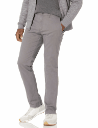 Amazon Essentials Herren Legere Stretch-Chinohose mit schmaler Passform 33W / 32L Dunkelgrau Angebot bei HelloDeals