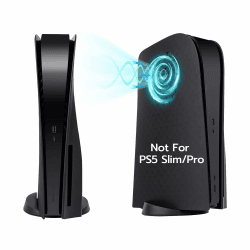 Mcbazel PlayStation 5 Faceplate Seite Panels Hard Ersatz für PS5 UHD Konsole Kühlung Vent Panel - Schwarz (Nicht für PS5 Slim/Pro) Black-1 Angebot bei HelloDeals