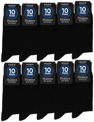Occulto Herren Schwarze Socken 10er Pack, 20er Pack, 30er Pack (Modell: Hermann) 43-46 10 Paar | Schwarz Angebot bei HelloDeals