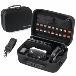Switch 2 Tasche für Nintendo Switch 2 (2025), All-in-one-Tasche mit Spielkarten Slots, Tragetasche für Nintendo Switch 2 Console Pro Controller und Zubehör (Schwarz) Angebot bei HelloDeals