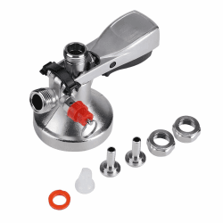 Kegverschluss Zapfkopf, G5/8 Gewinde Keg Zapfanlage Typ G Edelstahl Bierzapfhahn Brauen Fassbier Fasshähne für Hausbrauanlage Bars Restaurants Familienfeiern Angebot bei HelloDeals