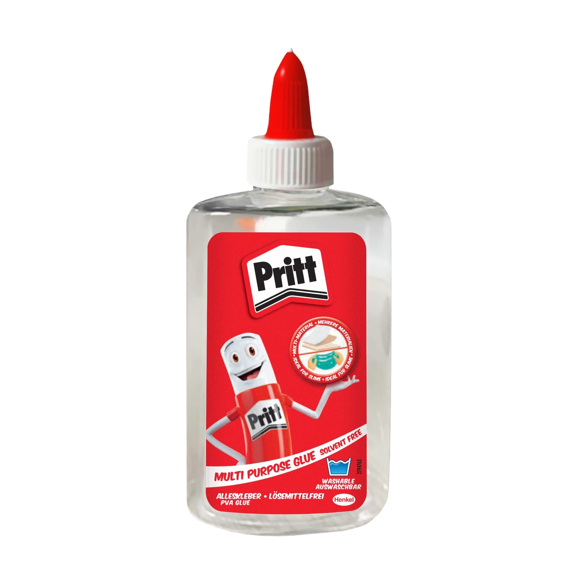 Pritt Alleskleber, schnell trocknender Kleber mit einfacher Anwendung, lösemittelfreier Flüssigkleber für Kinder, transparenter Bastelkleber für viele Bastelmaterialien, 145 ml Flasche 145g Vorteilspack Single Angebot bei HelloDeals