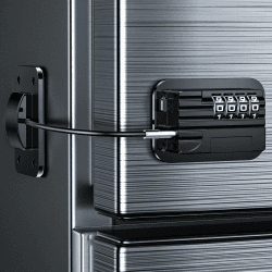 Kühlschrank Schloss mit Code Ohne Bohren, Kindersicherung Schrank mit Passwort für Babys, Kinder und Erwachsene, Kühlschrankschloss für Gefrierschrank, Schränke, Schubladen, Fenster (Schwarz-1 Stück) Angebot bei HelloDeals