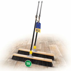 Novaliv 2X Saalbesen mit Rosshaarmischung I 60cm mit Teleskopstiel I weiche Borsten Kehrbesen Hofbesen Feinstaubbesen 2 60 cm Besen mit Teleskopstiel Angebot bei HelloDeals