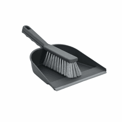 YORK Handfeger und Schaufel mit Gummi - Handkehrset - Kehrblech und Handfeger Set Hergestellt aus Regranulat - Ökologisches Kehrset Schwarz Schwarz 8,5 x 5,5 x 2,5 Angebot bei HelloDeals