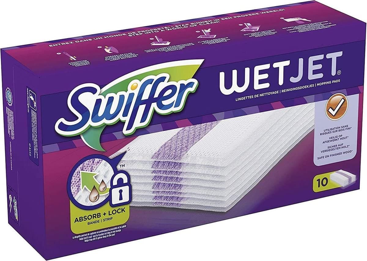 Swiffer Wetjet Besen Spray Refill Reinigungstücher für alle Böden 1x10 Stück Angebot bei HelloDeals