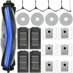 20 Stück Zubehör für Ecovacs Deebot T50 Omni / T50 Pro Omni / T50 Pro Gen2 / T50 Omni Gen2 Saugroboter, 1 Hauptbürste 6 Staubbeutel 4 Wischpads 4 Filter 4 Seitenbürsten 1 Reinigungsbürste T50 Omni Zubehör Angebot bei HelloDeals