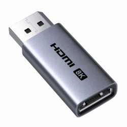 UGREEN 8K Displayport auf HDMI Adapter, Unidirektional DP auf HDMI 8K@60HZ/4K@240Hz/2K@240Hz/1080P@480Hz, Kompatibel mit HP, Dell, Projector, Monitor, AMD, GPU, NVIDIA 1 Stück Angebot bei HelloDeals