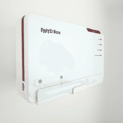 Wandhalterung für AVM Fritzbox 5690 Pro aus Metall, stabil und platzsparend, Wandmontage, Halterung für Fritz-Router 5690 Pro Metall in weiß - Made in Germany Angebot bei HelloDeals