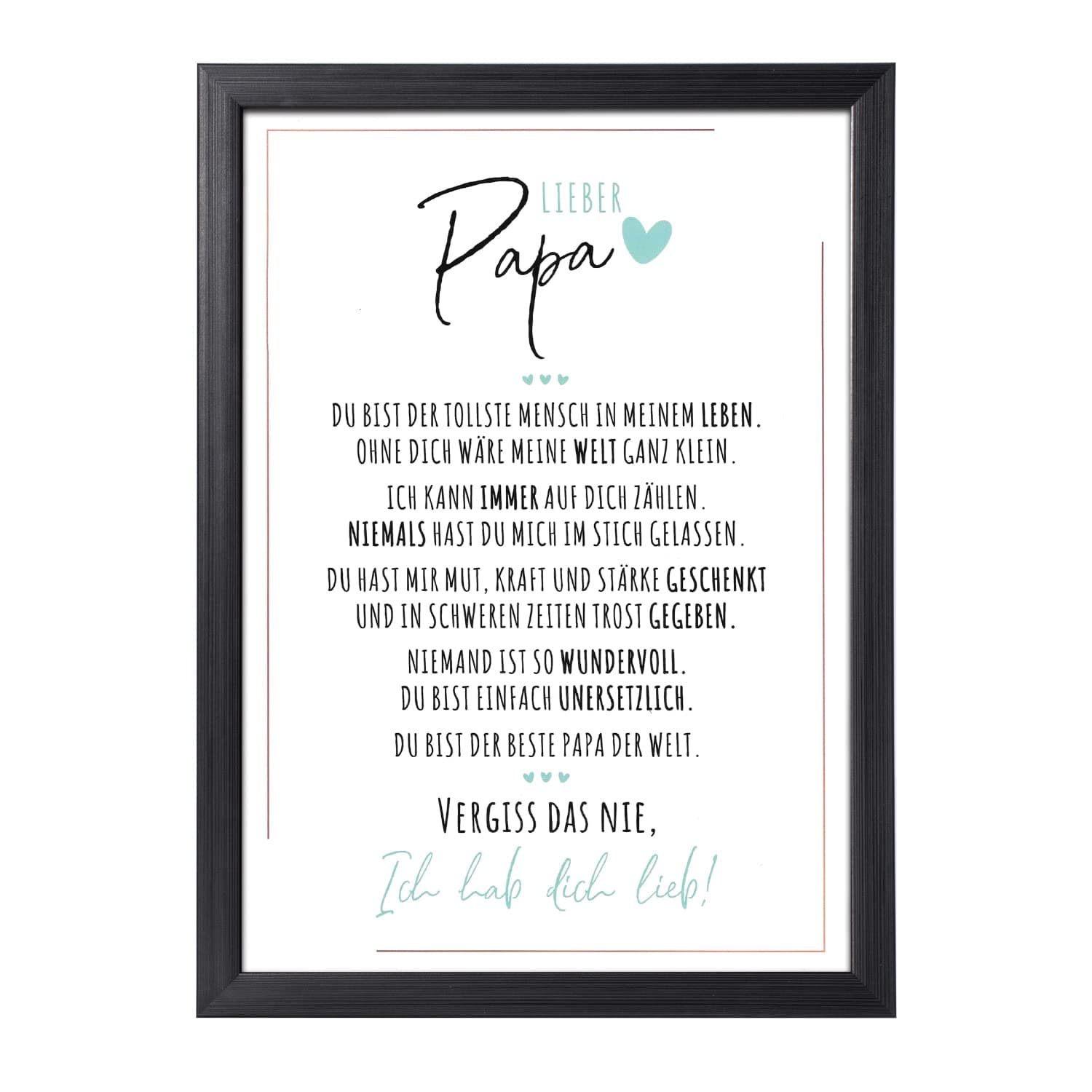 Fjllrven Definition Poesie Kunstdruck-Poster | Weihnachtsgeschenke Papa Geschenk | Vatertagsgeschenk | Geschenke für Papa Geburtstag | Wanddeko Deko Wohnzimmer | DINA A4 mit Rahmen Schwarz 33L x 23B cm mit Rahmen | Schwarz | Papa Angebot bei HelloDeals