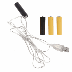 Batterie Eliminator AA 4.5V 3V, Batterie Adapter, Batterie Netzteiladapter Für Weihnachten LED Licht Toy (AA 1) Angebot bei HelloDeals