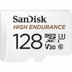 SanDisk High Endurance microSDXC Speicherkarte 128 GB + Adapter (Für Dash-Cams und private Überwachungskameras, 100 MB/s Lesen, V30 für Full-HD und 4K-Videos) 128GB High Endurance Angebot bei HelloDeals