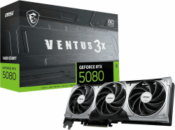 MSI GeForce RTX 5080 16G Ventus 3X OC — 16GB GDDR7 (30Gbps/256-bit), PCIe 5, Boost: 2640 MHz, HDMI 2.1b, DisplayPort 2.1b Angebot bei HelloDeals