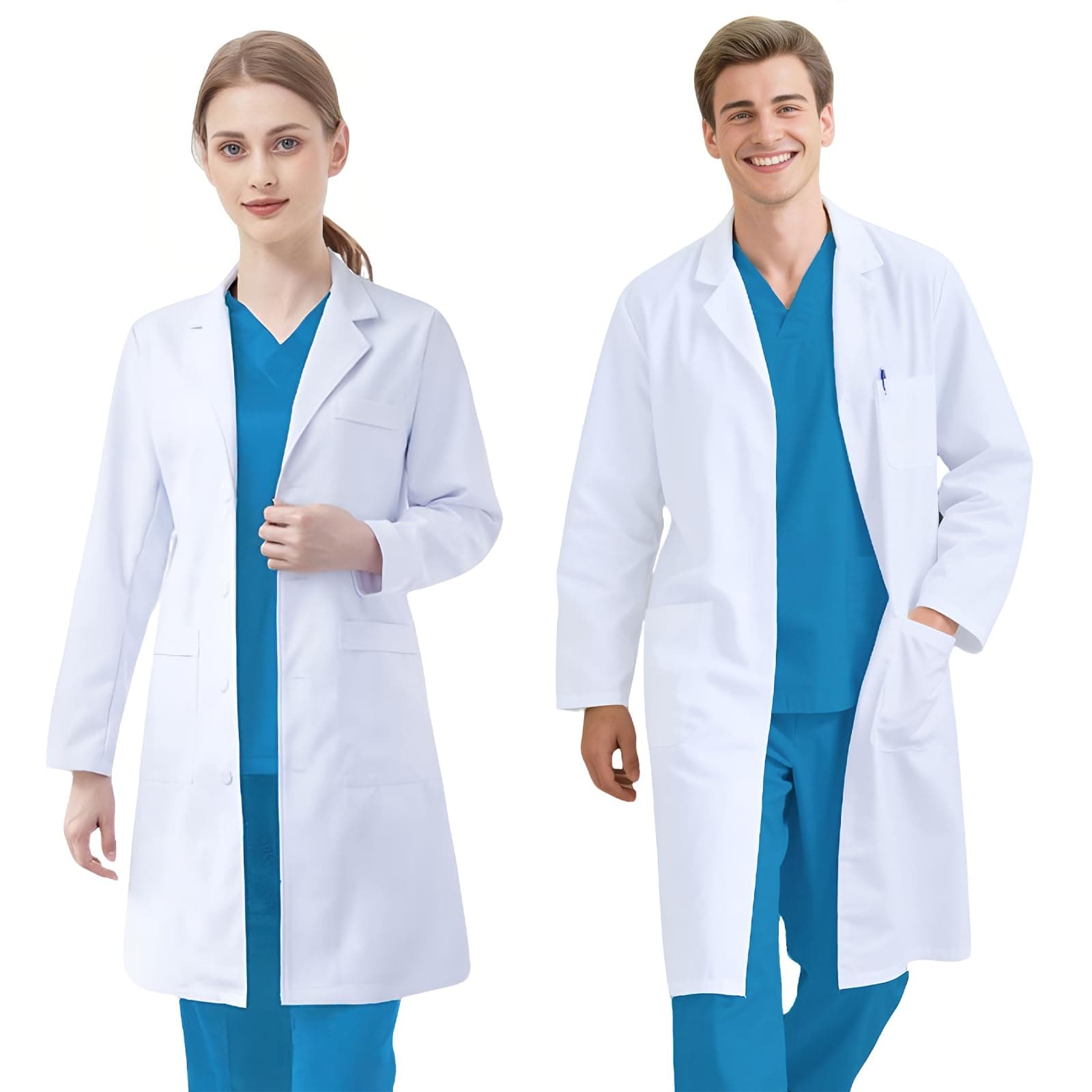 Laborkittel Arztkittel Damen Herren, Chemie Kittel Baumwolle Labormantel Arzt Kostüm Arzt Kittel Weiß Langarm Doktor Kostüm Medizin Arztmantel Schutzkleidung mit 3 Tasche für Labor Schule Weiß XL (Gewicht: 80-87 kg) Angebot bei HelloDeals