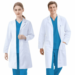 Laborkittel Arztkittel Damen Herren, Chemie Kittel Baumwolle Labormantel Arzt Kostüm Arzt Kittel Weiß Langarm Doktor Kostüm Medizin Arztmantel Schutzkleidung mit 3 Tasche für Labor Schule Weiß XL (Gewicht: 80-87 kg) Angebot bei HelloDeals