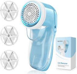 Elektrischer Fusselrasierer Stoffrasierer, USB Wiederaufladbarer Fusselentferner für Kleidung Debobbler Kleiderrasierer Fusselrolle Wolle Defuzzer für Kleidung Teppich (3 Klingen enthalten) Blau Angebot bei HelloDeals