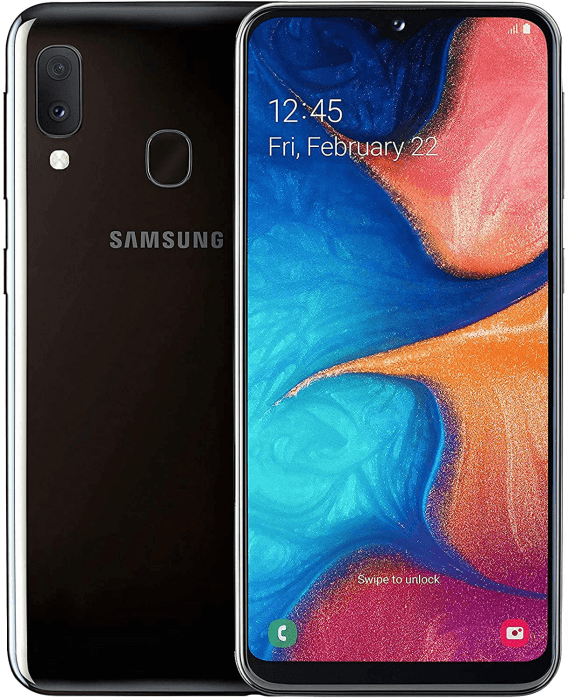 Samsung Galaxy A20E 32 GB 14,7 cm (5,8 Zoll) 13 MP Dual-SIM SIM-freies Smartphone in Schwarz (erneuert) Angebot bei HelloDeals