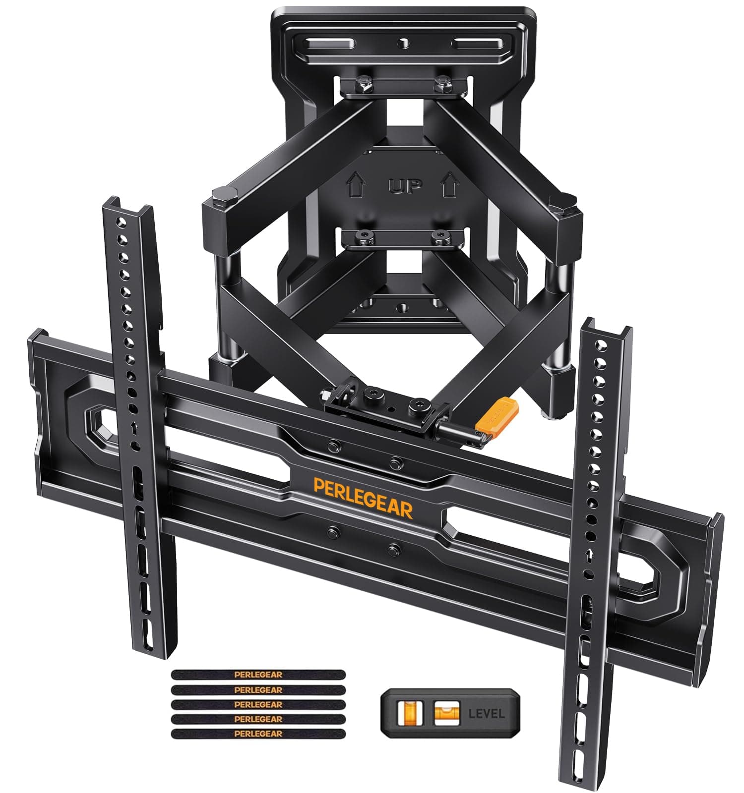 Perlegear TV Wandhalterung für 23-70 Zoll TVs bis 50 kg, Höhenverstellbare Wandhalterung Fernseher mit Schnelle Neigungsverstellung, Fernseher Halterung 55 Zoll Schwenkbar, Max VESA 400x400 mm Angebot bei HelloDeals