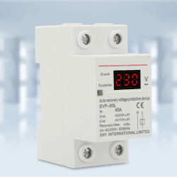 230V 40A Überspannungs- und Unterspannungsschutzgerät mit Automatischer Wiederherstellung und Spannungsanzeige Schutz für DIN-Schienenmontage Angebot bei HelloDeals
