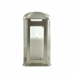 designgrab AEL5 Grablampe Venezia aus Edelstahl, Silber, 13 x 13 x 24 cm Angebot bei HelloDeals