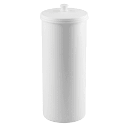 iDesign 93391EU Kent Freistehender WC-Rollenhalter für Bad, 16,002 x 16,002 x 39,37 cm, weiß, Plastik Weiß Toilettenpapierhalter Angebot bei HelloDeals