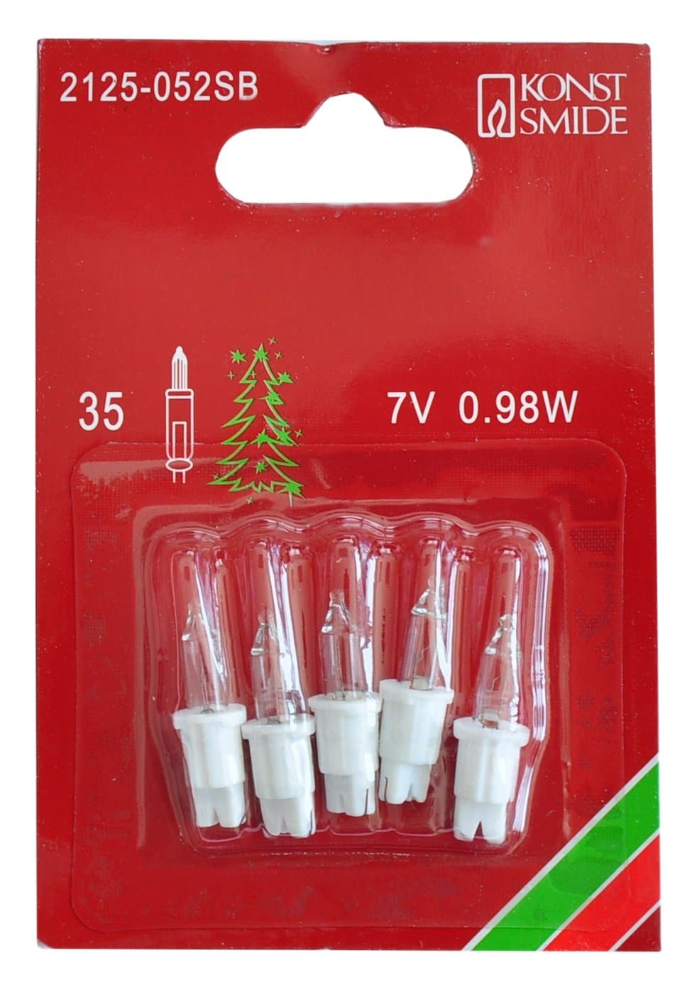 Konstsmide 2125-052SB Ersatzbirne / LED/ für Minilichterketten / 7V, 0,98W / 5er Blister / Steckfassung, weiß Angebot bei HelloDeals