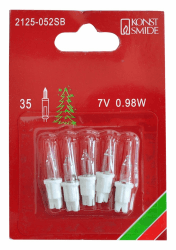 Konstsmide 2125-052SB Ersatzbirne / LED/ für Minilichterketten / 7V, 0,98W / 5er Blister / Steckfassung, weiß Angebot bei HelloDeals