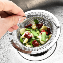 2 Stück Abflusssieb Küchenspüle Edelstahl - Waschbecken Sieb für Spülbecken Verstopfungsschutz Waschbecken Sieb Abfluss Spüle mit Griff 11cm - 2 Stück mit Griff Angebot bei HelloDeals