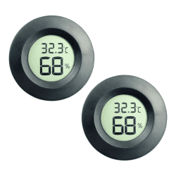 2Pack Thermometer Innen,Thermometer Digital Mini-Hygrometer-Thermometer Digitaler LCD-Monitor Innen-Außen-Feuchtemessgerät für Luftbefeuchter Keller Babyzimmer Fahrenheit oder Celsius Angebot bei HelloDeals