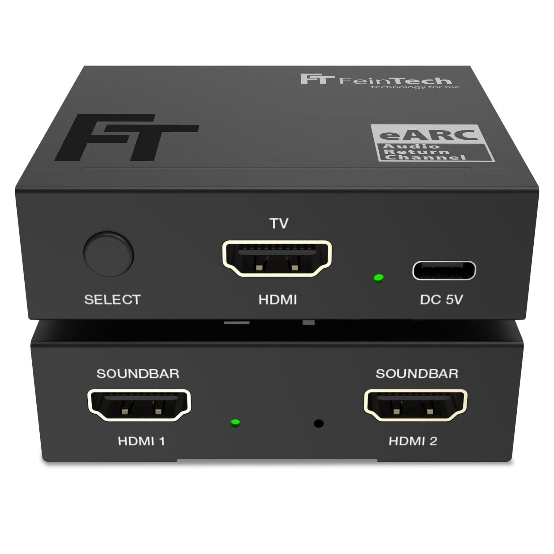 FeinTech AX421 HDMI eARC Switch 1 TV x 2 Soundbar - nutze 2 Soundgeräte an einem TV Angebot bei HelloDeals