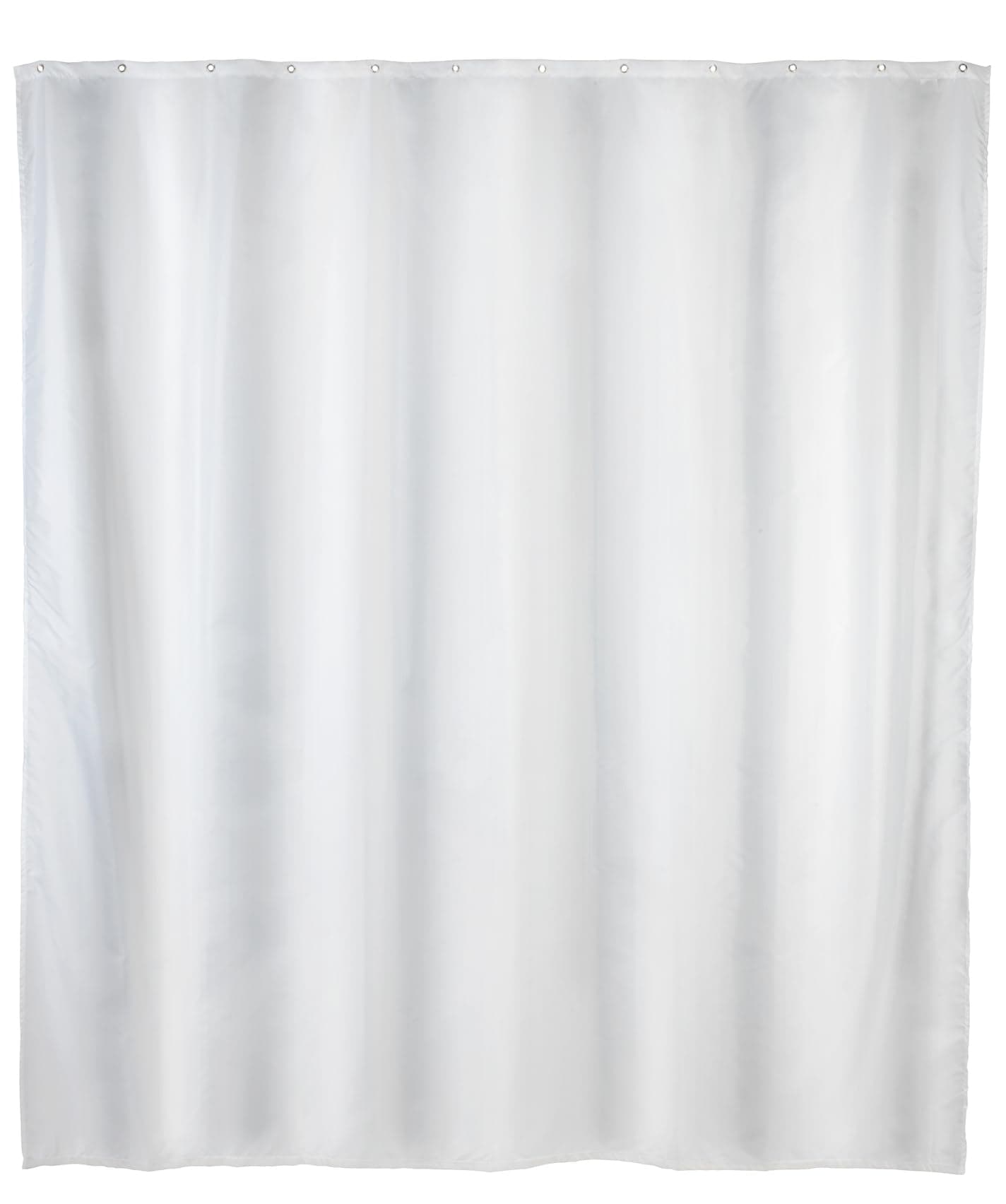 WENKO Anti-Schimmel Duschvorhang Weiß, Textil-Vorhang mit Antischimmel Effekt fürs Badezimmer, waschbar, wasserabweisend, mit Ringen zur Befestigung an der Duschstange, 180 x 200 cm H200 x B180 cm (1er Pack) Weiß Angebot bei HelloDeals