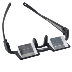 CHANGAR Leichte Prisma-Brille Bett Faule Brille Leichte Spiegelbrille Horizontal liegende Lesebrille 90° Vision Prisma-Brille zum Liegen Lesen und Fernsehen/Handy im Bett ansehen Angebot bei HelloDeals