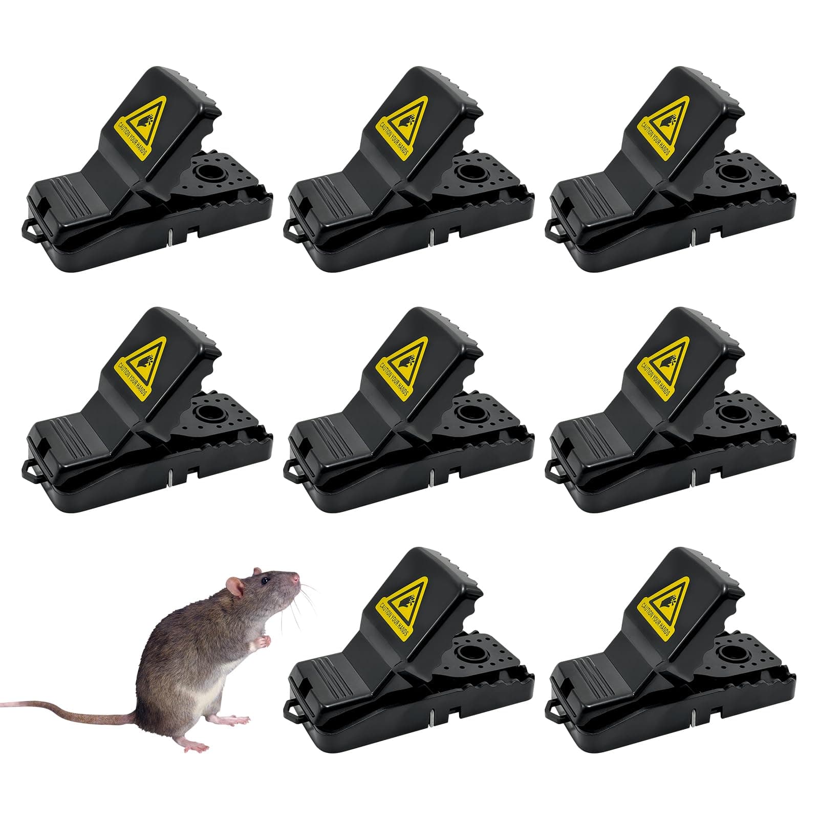 Nutabevr 8 Stück Mausefalle, Wiederverwendbare Clip Rattenfalle, Hochempfindliche Schnallen Struktur, Schlagfalle, Mouse Trap für Küchen, Gärten, Lagerhallen, Keller und mehr Angebot bei HelloDeals
