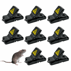 Nutabevr 8 Stück Mausefalle, Wiederverwendbare Clip Rattenfalle, Hochempfindliche Schnallen Struktur, Schlagfalle, Mouse Trap für Küchen, Gärten, Lagerhallen, Keller und mehr Angebot bei HelloDeals
