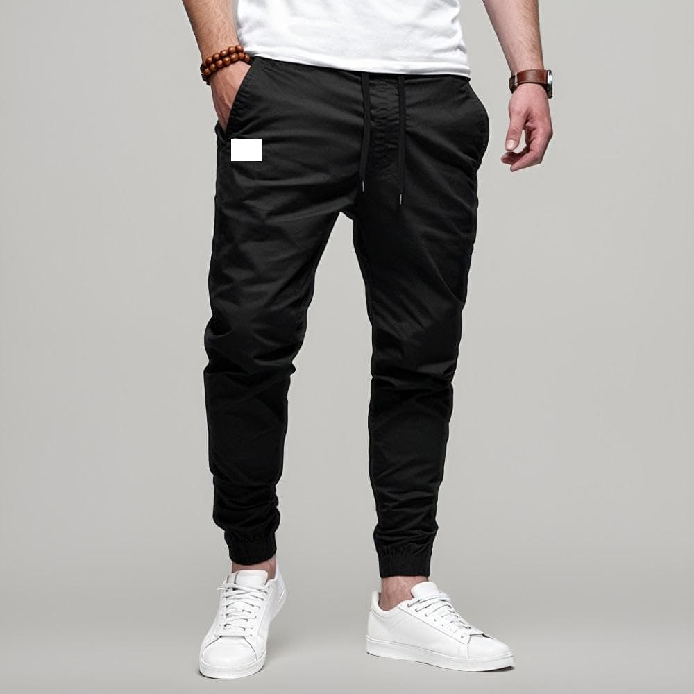 Herren-Jogginghose, leger, leicht, elastischer Bund, Kordelzug, Wandern, Chinohose für Herren Angebot bei HelloDeals