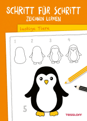 Schritt für Schritt Zeichnen lernen. Lustige Tiere: Die neue Zeichenschule ab 6 Jahren (Malbücher und -blöcke) Angebot bei HelloDeals