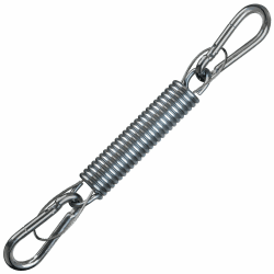 Montafox Robuste Stahlfeder 150 kg Schwingfeder mit Sicherungsseil und Zwei Karabinerhaken für Hängesessel Hängestuhl Feder 7 Jahre Garantie auf Material* Angebot bei HelloDeals
