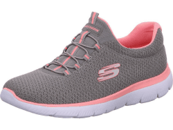 Skechers Women's Summits Sneaker 40 EU Gray Mesh Pink Trim Angebot bei HelloDeals
