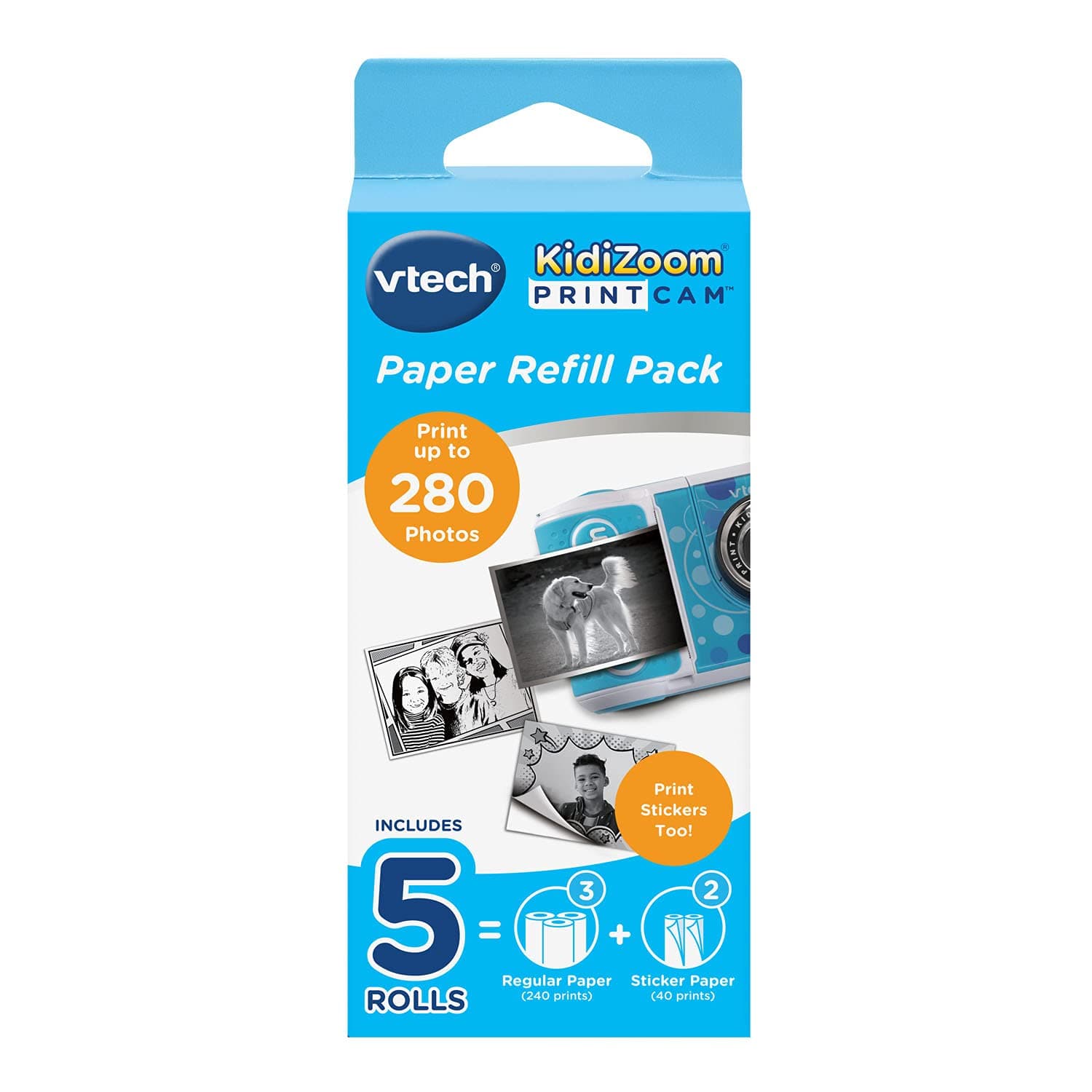 KidiZoom Print Cam - Thermopapier - Vtech 80-417449 Kinderkamera, Mehrfarbig 1-Pack Angebot bei HelloDeals
