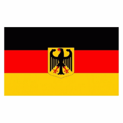Fahne DEUTSCHLAND mit Adler, 90x150 cm, mit Ösen, **VERSAND GRATIS** Angebot bei HelloDeals