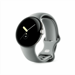 Google Pixel Watch – Android-Smartwatch mit Aktivitätsaufzeichnung – Smartwatch mit Herzfrequenz-Tracker – Edelstahlgehäuse in Champagne Gold mit Sportarmband in Hazel, Wifi (Generalüberholt) Angebot bei HelloDeals