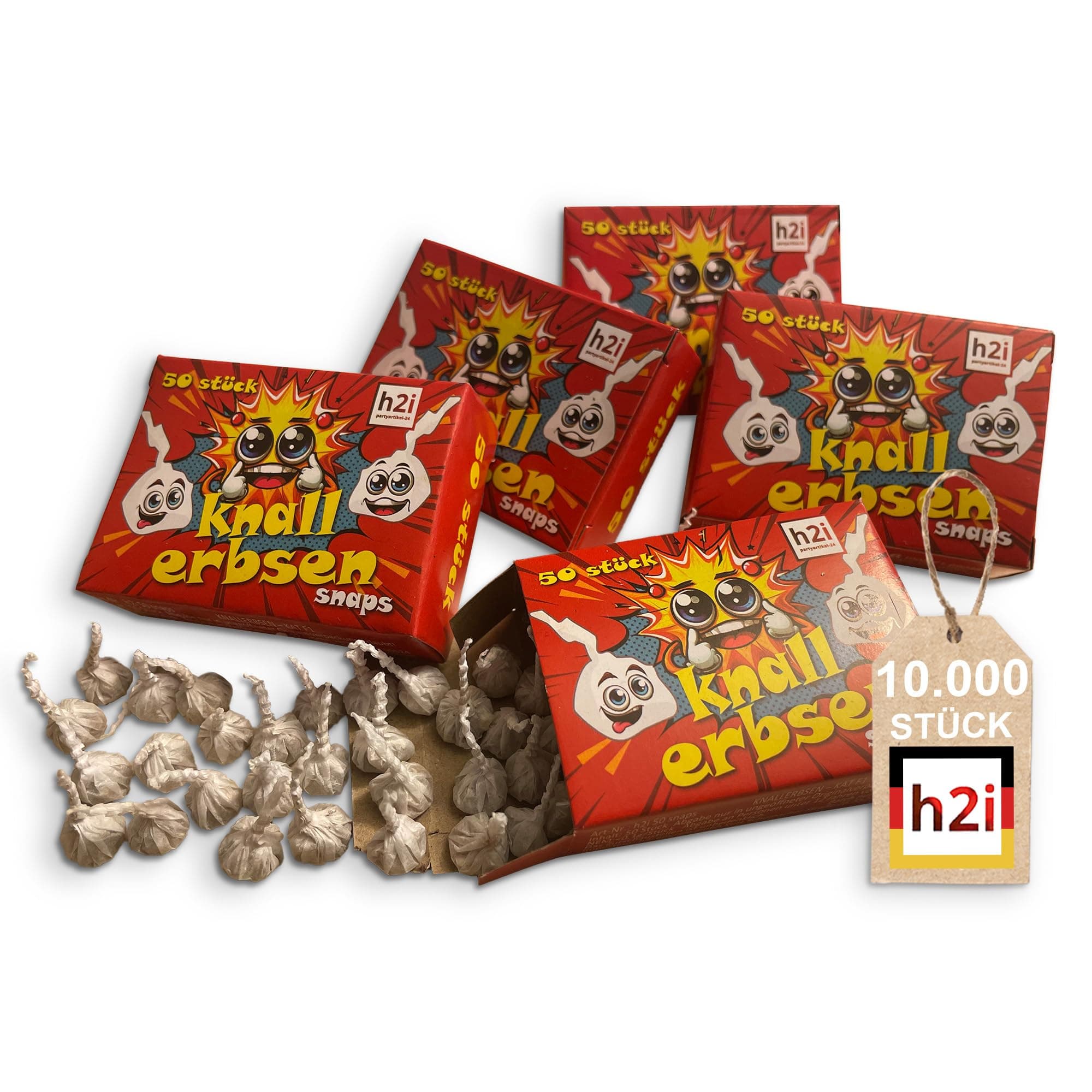 Knallerbsen | 10.000 St. | Knallteufel Trickknaller Pop Snaper | der perfekte Scherzartikel für Silvester Halloween Geburtstag & Partys–Spaß garantiert |e| Jugendfeuerwerk & Kinderfeuerwerk Kat F 10.000 Stück Angebot bei HelloDeals