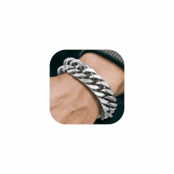 Richsteel 8/12/17mm Panzerkette Armband Edelstahl/Gold Cuban Gliederarmband Punk Kubanischer Armband mit Geschenkebox für Valentinstag Geburtstag 23.0 Zentimeter C 17mm Silber Angebot bei HelloDeals