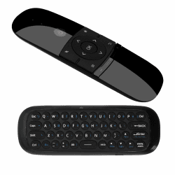 Air Mouse Fernbedienung mit IR-Lernfunktion, 2.4G Air Mouse Remote Control mit Tastatur und Maus Funktion für Android TV Box, Smart TV,Computer,Projektor,Media Player Angebot bei HelloDeals