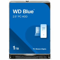 WD Blue 1 TB, 2,5 Zoll (interne HDD, hohe Zuverlässigkeit, SATA 6 Gbit/s-Schnittstelle, 128 MB Cache, WD F.I.T. Lab-zertifizierte Kompatibilität) 1TB 2,5 Zoll Mobile Drive HDD – Klasse 5400 U/min Angebot bei HelloDeals
